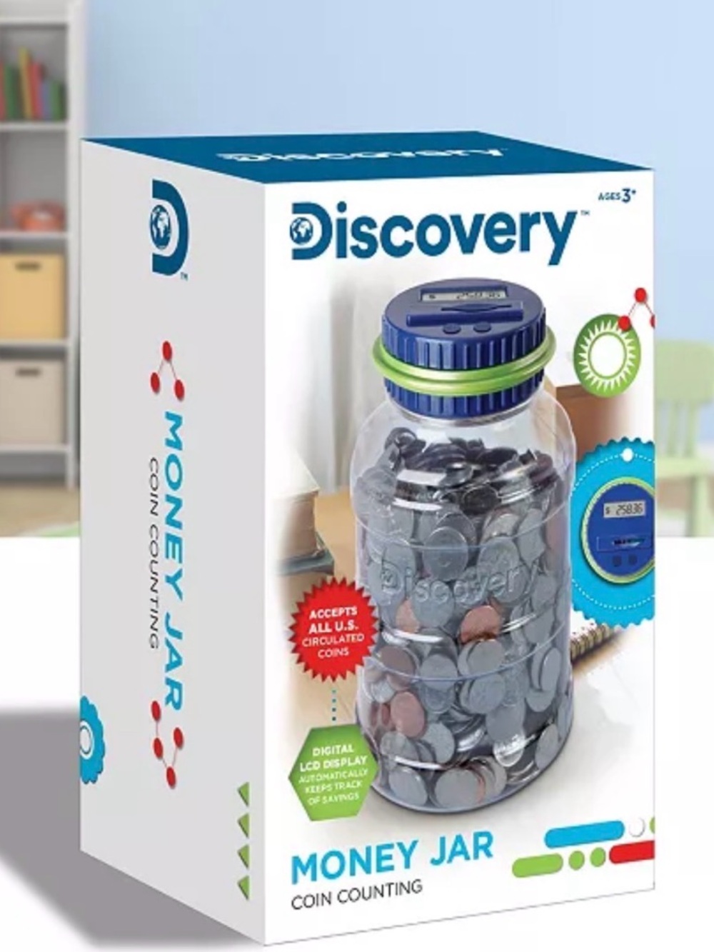 Discovery Kids
Digital Coin-Counting Money Jar